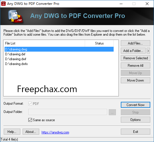 Any DWG To PDF Converter Pro Free Download