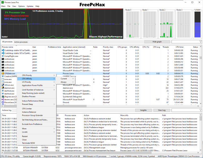 Process Lasso Pro Full version Latest